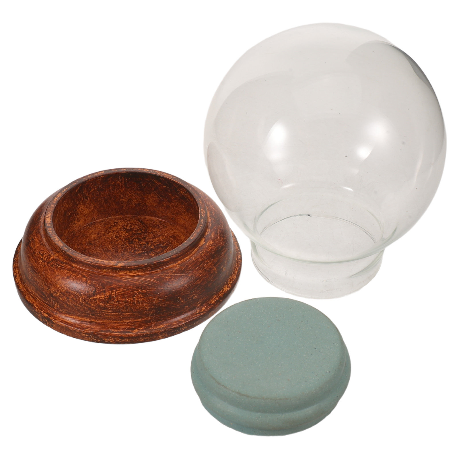 Plastic Dome Clear - 80 mm Klares Leeres Glas-Schneekugel-Glas mit